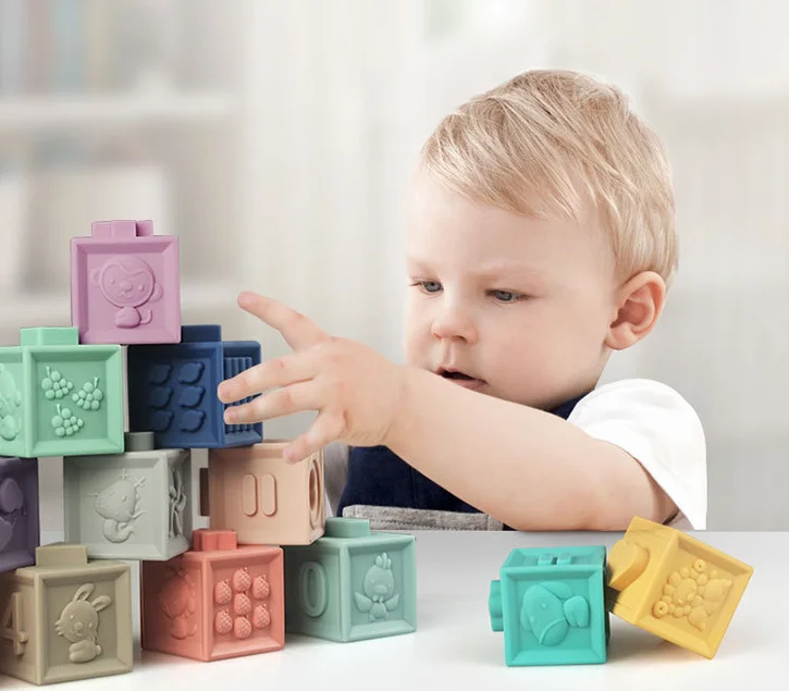 50pcs Kid Soft & Safe Foam Building Blocks Baby Educational Stackng Toy Gift 