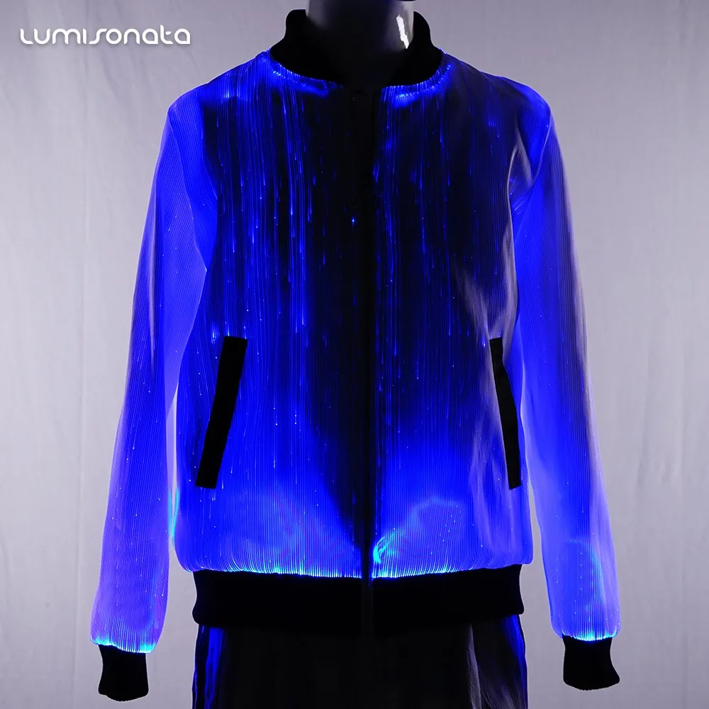 Hot Selling Custom Promotional Party Man Led Light Luminous Jacket