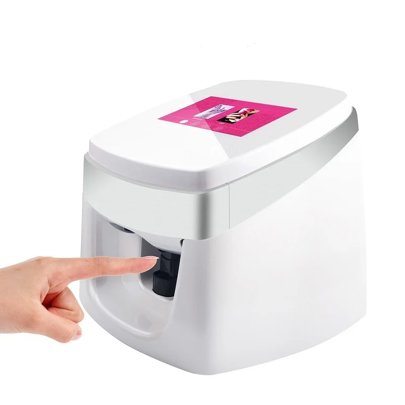 

2019 Big Discount Nail Printer DIY Auto Digital Nail Art Machine, Pink