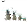 Arabia buffet utensil table top dessert buffet display stand , buffet stands and risers , glass top buffet elevations