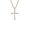 2019 religious jewelry sterling silver diamond cross necklace jewelry nickel free