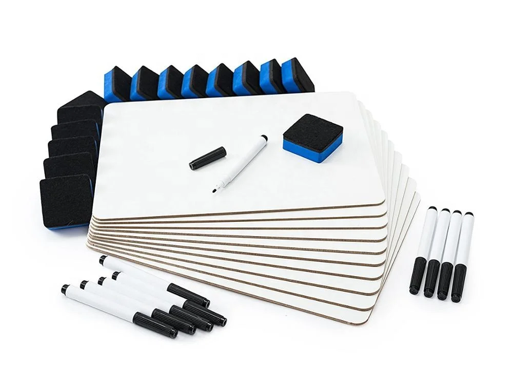 Customized Cheap Student Dry Erase Lapboard Double Sided Frameless Kids