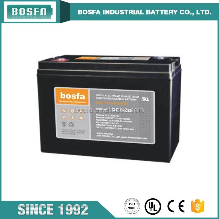 Deep Cycle Battery 6v 200ah 220ah Valve Regulated Lead Acid