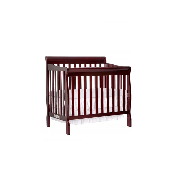 Solid Wooden Baby Cradle Rocking Crib Bassinet Bed Sleeper