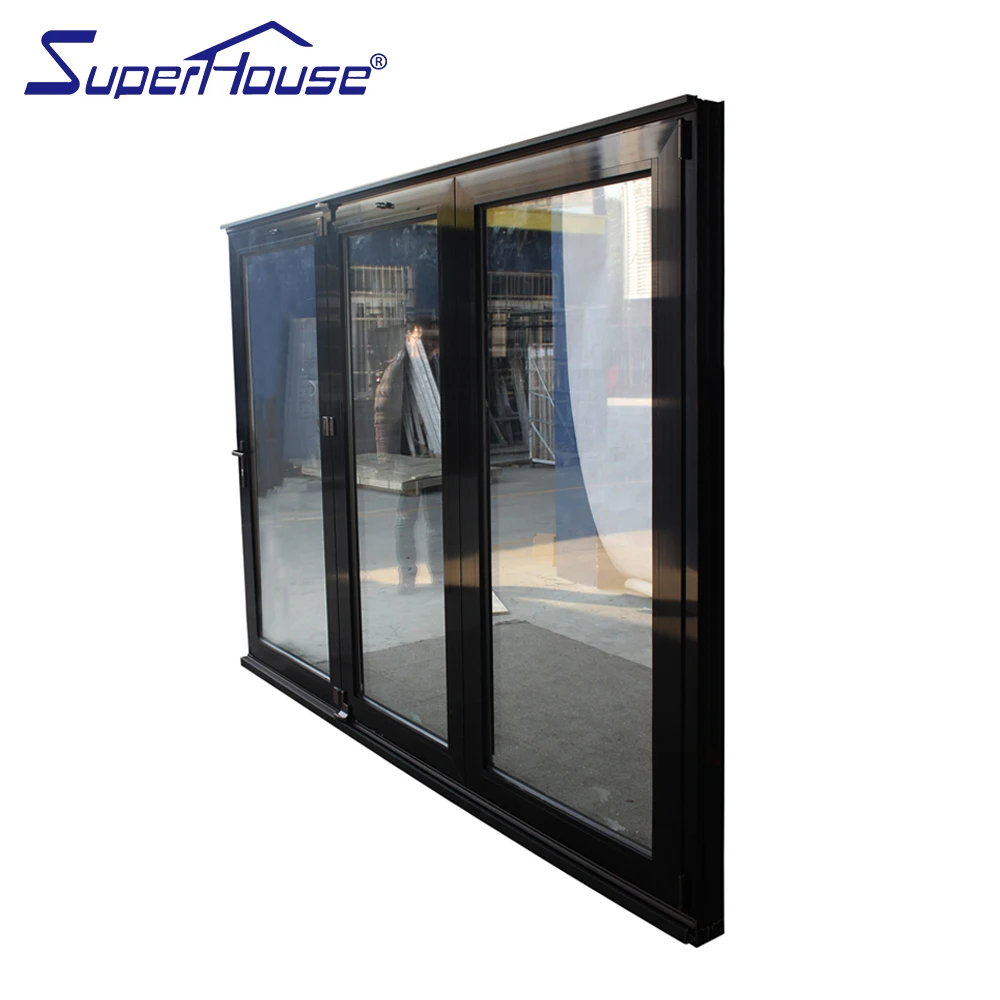 AAMA,Australia standard double glass/triple glass sliding folding patio doors
