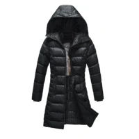 

Wholesale Newest Winter Fashion Warm Custom Long Women Hooded long padding Jacket