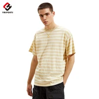 

Custom T Shirts Heavy Cotton Oversize Top Stripe Stitched Men Tee striped t shirt men