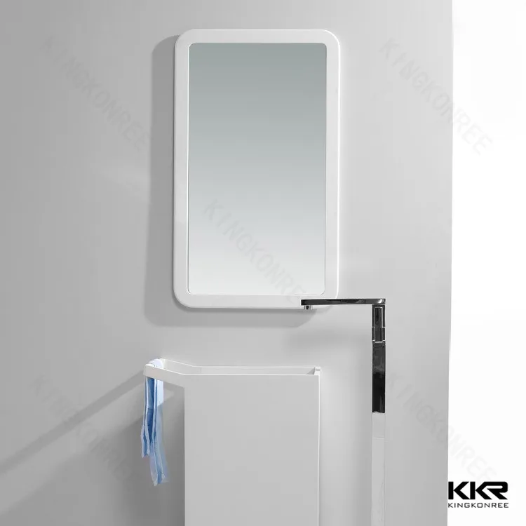 Bathroom Mirrors with Solid Surface Stone Frame Heating Demister Pads