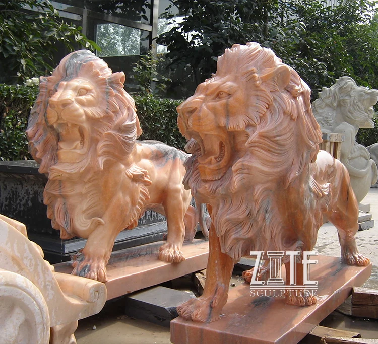 sunset red marble lion.jpg