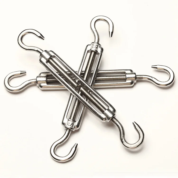 EU type stainless turnbuckle hook and hook stainless turnbuckle