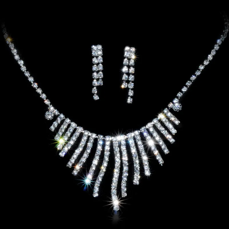 

2018 luxury jewelry set brazilian jewelry set bridal crystal jewelry set