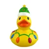 Hot wholesale promotional duck toy christmas color baby bath duck