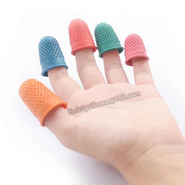 Antislip Nonstick Silicone Rubber Finger Tips Cot Guard Buy Finger