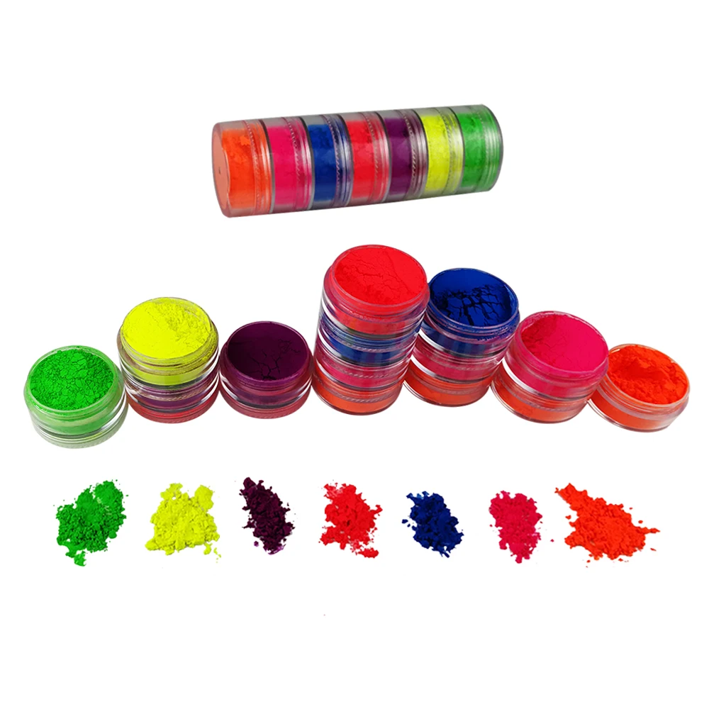 

In Stock High Pigment Neon Loose Eyeshadow Stack, Neon eyeshadow powder matte