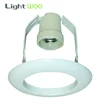 Cheap R80 R63 white SN CH GD recessed fitting vertical diy spot light fitting frame/ E27 downlight fitting