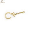 Low price metal Snake Chain Lock Key Ring from china