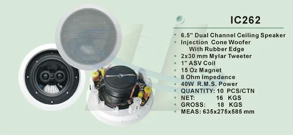 6.5inch dual tweeter ceiling speaker package1.jpg