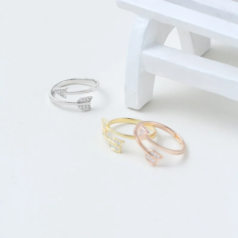 

Fashion 925 sterling silver opening ring for girls