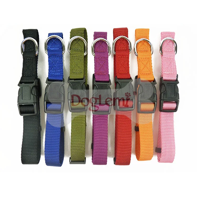 Plain Puppy Pet Dog Collar Set 7colors 4sizes bing Dog Collar