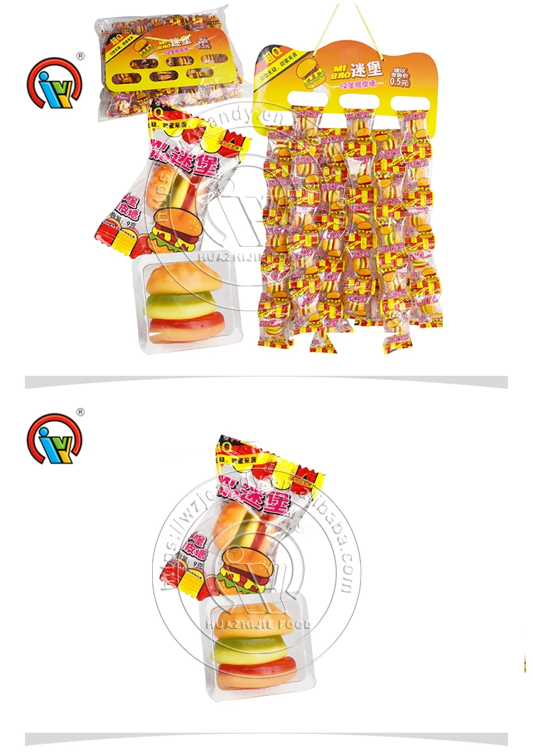 Factory Manufacturer Halal Soft Hamburger Gummy Candy For Kids Buy