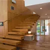 Dependable performance new style wooden step floating staircase