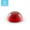 Charming Round Cabochon Cut Ruby Red Glass Beads