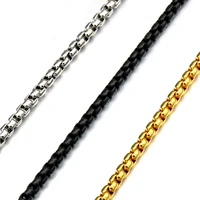 

YWMT 2020 Wholesale Jewelry Accessories 3mm Gold Plated Stainless Steel Necklace Chain
