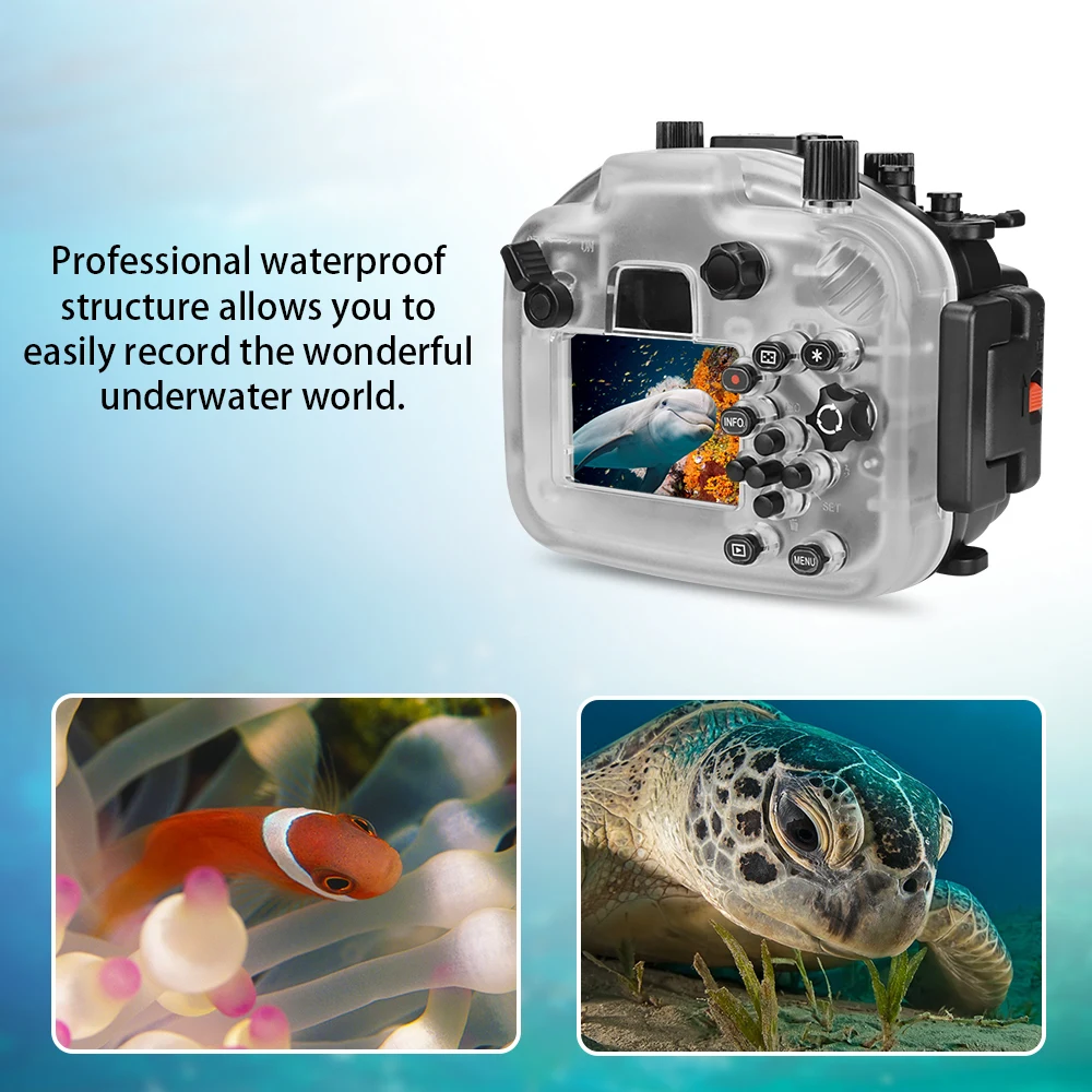 Seafrogs M5 Diving Camera Housing 40m/130ft Underwater Plastic Camera