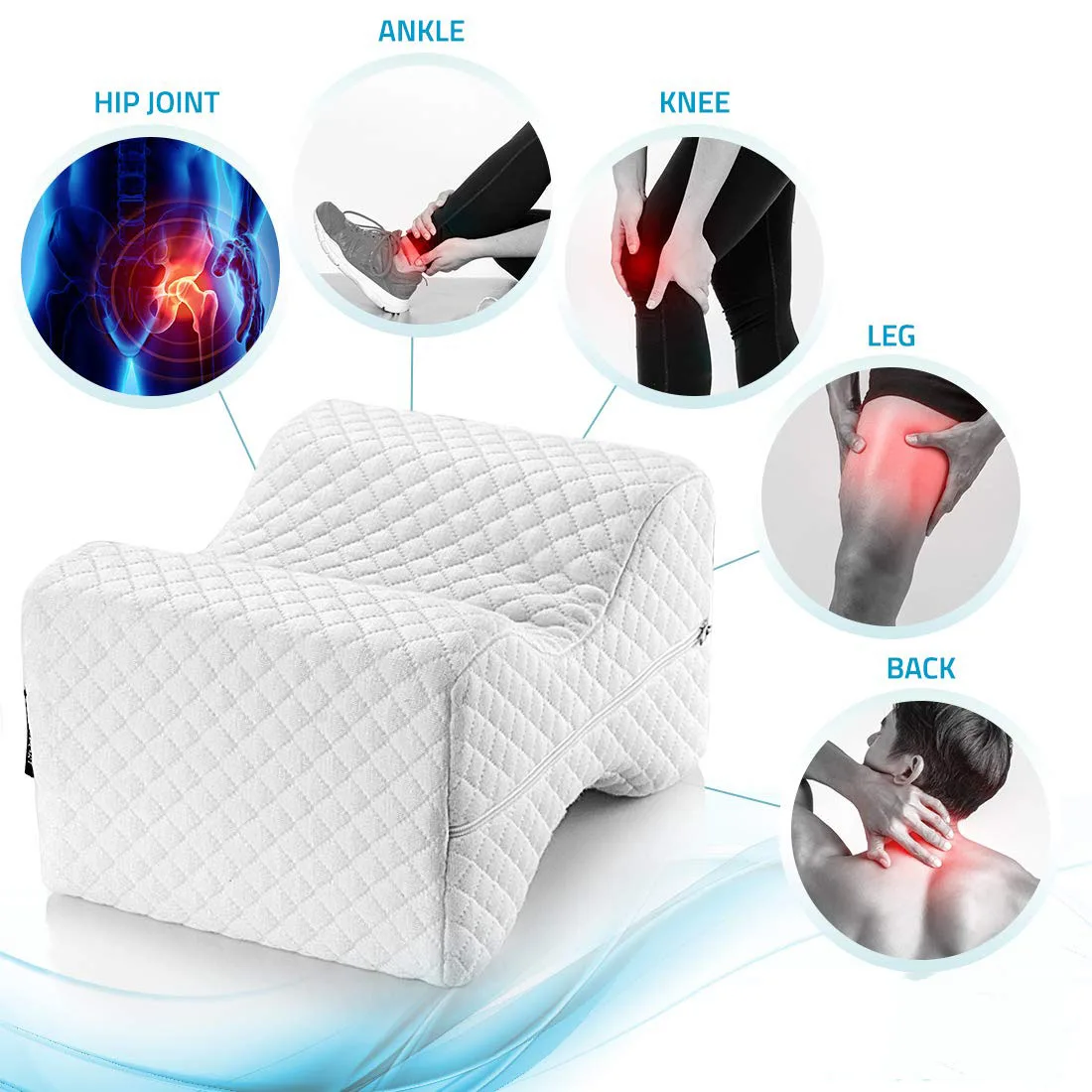 Gel leg pillow Pregnant woman Leg clamping knee pillow Manufacturers OEM customize memory foam pillow