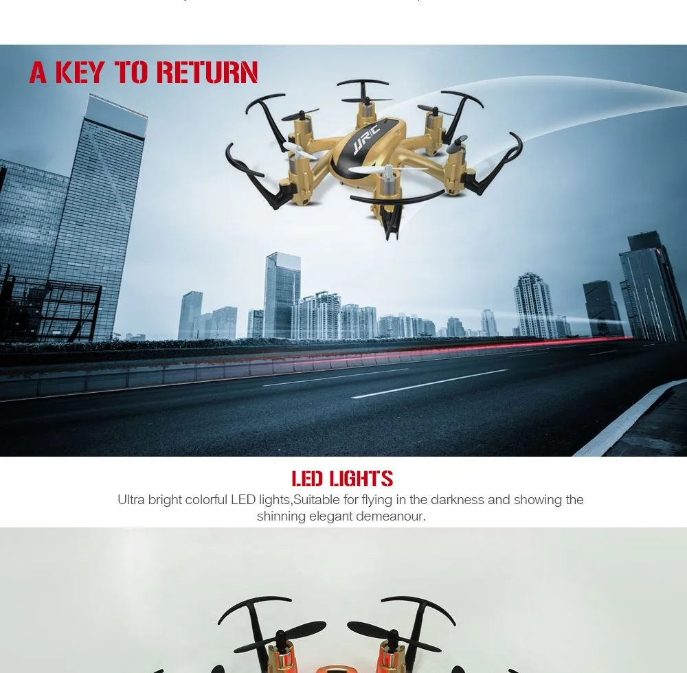 Jjrc H20 Mini Rc Drones 2.4g 6 Axis Gyro Micro Quadcopters Professional