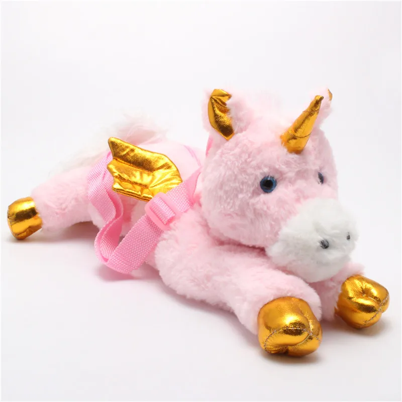 pink fluffy unicorn toy