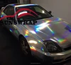 Holographic Neo Chrome Vinyl Wrap Laser Rainbow Chrome Wrapping Foil Auto Coating