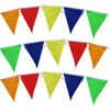 Colorful outdoor party pvc fabric string pennant bunting triangle flags