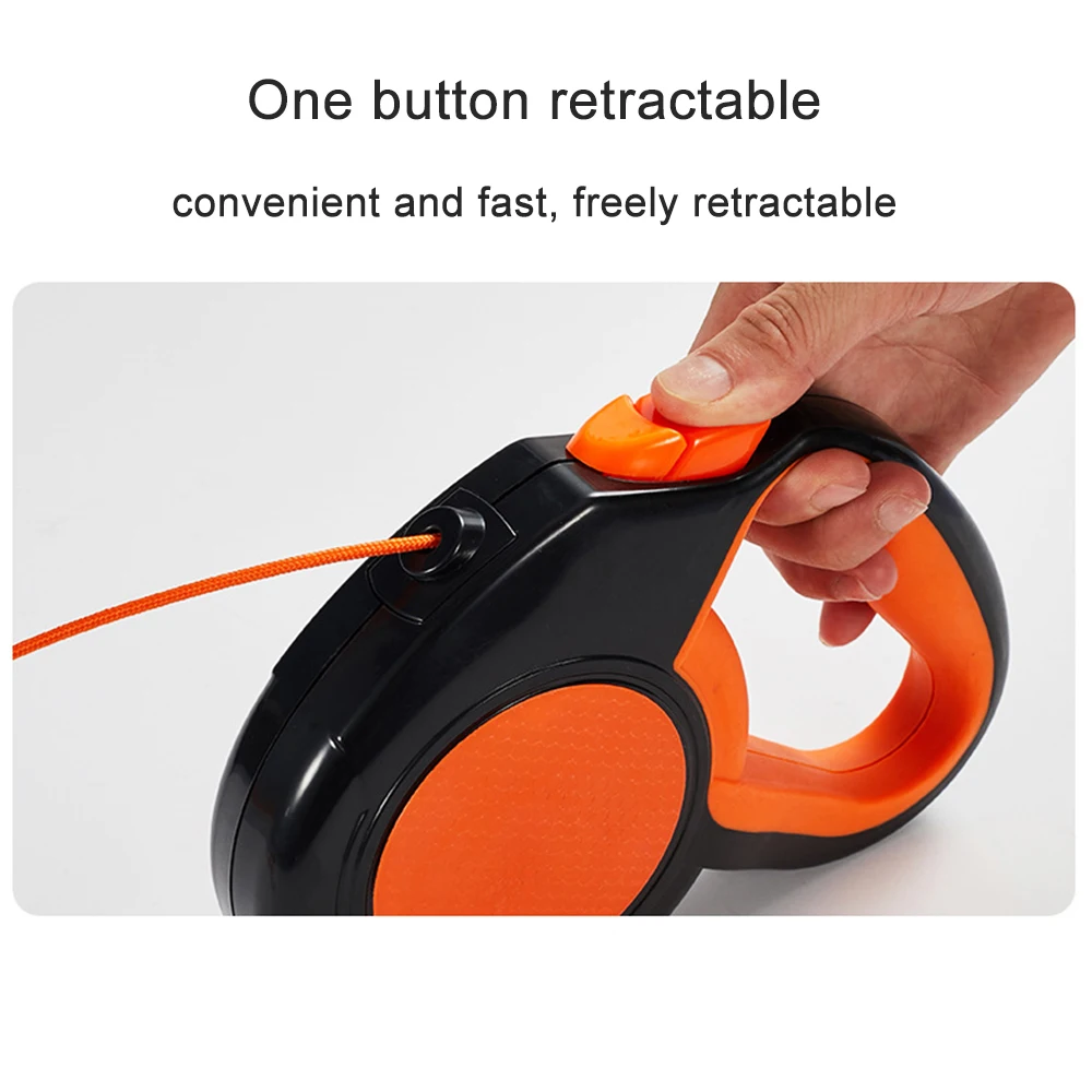 Durable Dog Walking Leash Retractable Walking Lead Reflective Rope