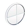 Good looking plastic material vinyl arched fixed windows