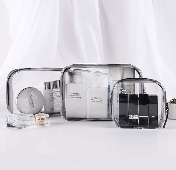 

Promotion cheap price transparent clear PVC zipper cosmetic bag