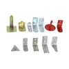 Yellow sliver red steel wall bracket fire extinguisher wall hook/hanger