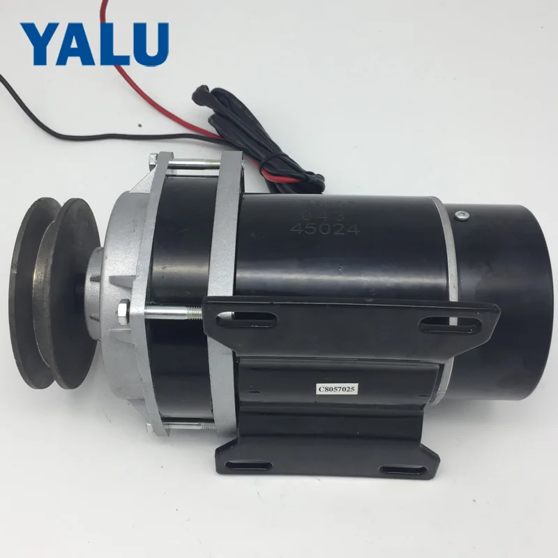 

MY1020ZXF 450W 48V Gear Brushed DC Motor Battery Hydraulic Pump Driver with Pulley for Industry Application