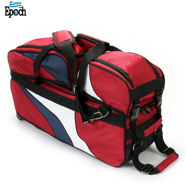Durable Rolling Custom Bowling Bags With Detachable Shoes And Accessory
