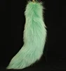 Hot-selling dyed color 40cm fox tail (really natural fox fur) use for bag hanging or keychain
