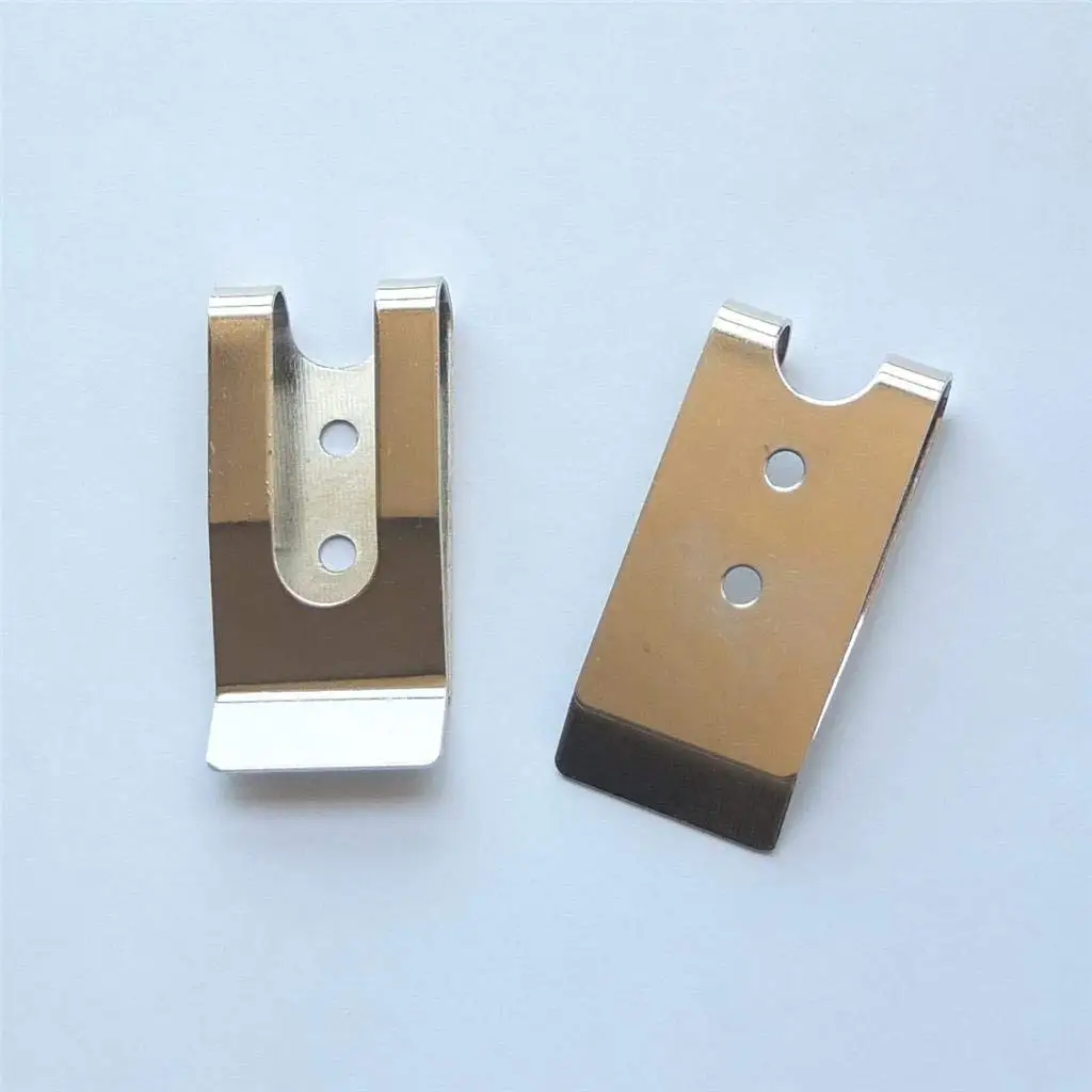 Belt Hook Clip Clasp Keyring Key Holder 3cm Dia Dual Split Ring