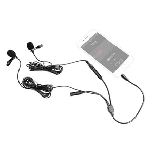 Dual Head Omni Directional Lapel Microphone