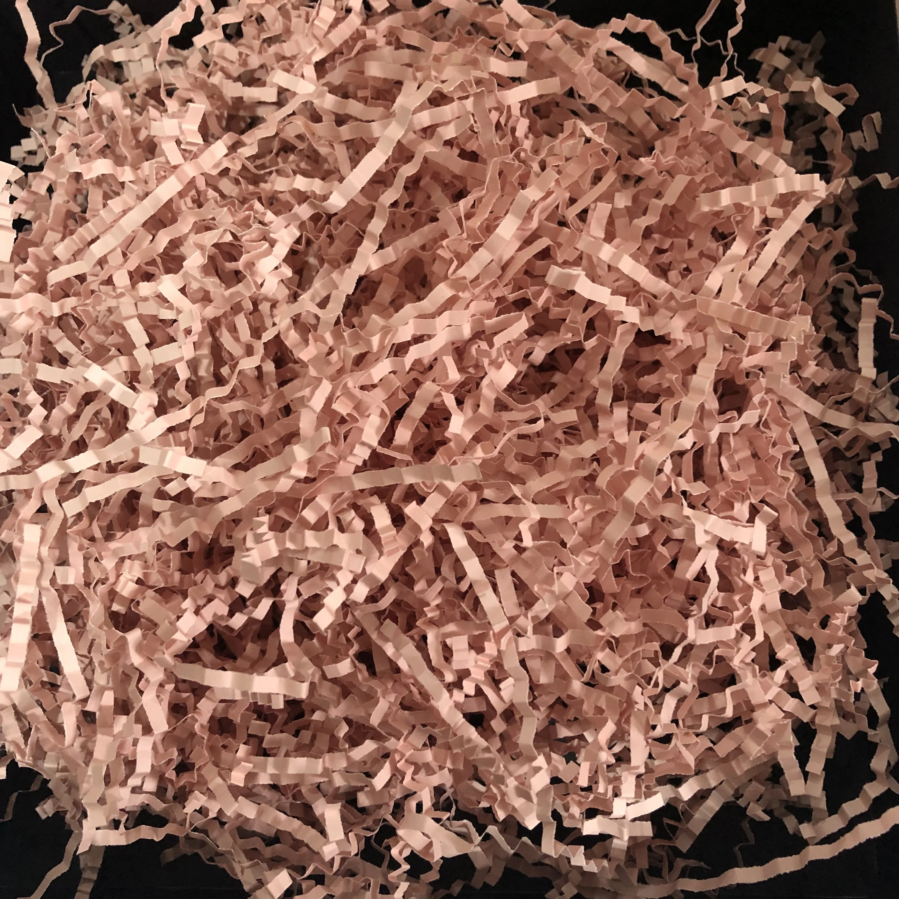 
Light pink Shred paper cosmetic box filler 