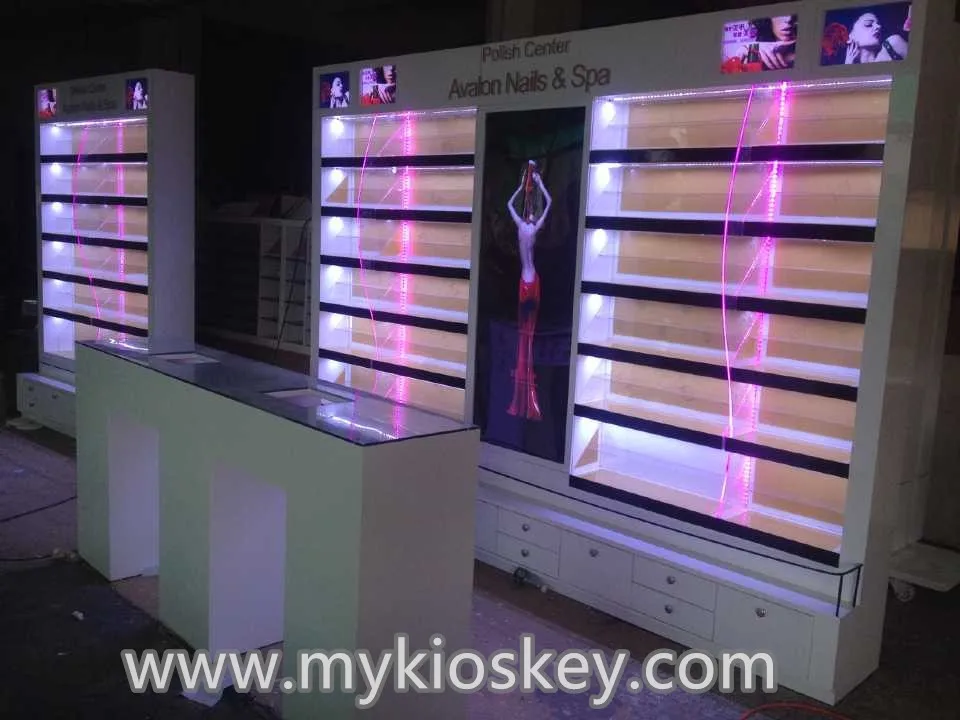 Custom 3D nail express manicure pedicure booth body message kiosk