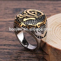 

Arabia men's ring top selling stainless steel jewelry wholesale 316L steel ring