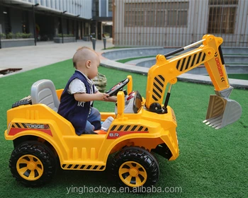 kids electric ride on digger