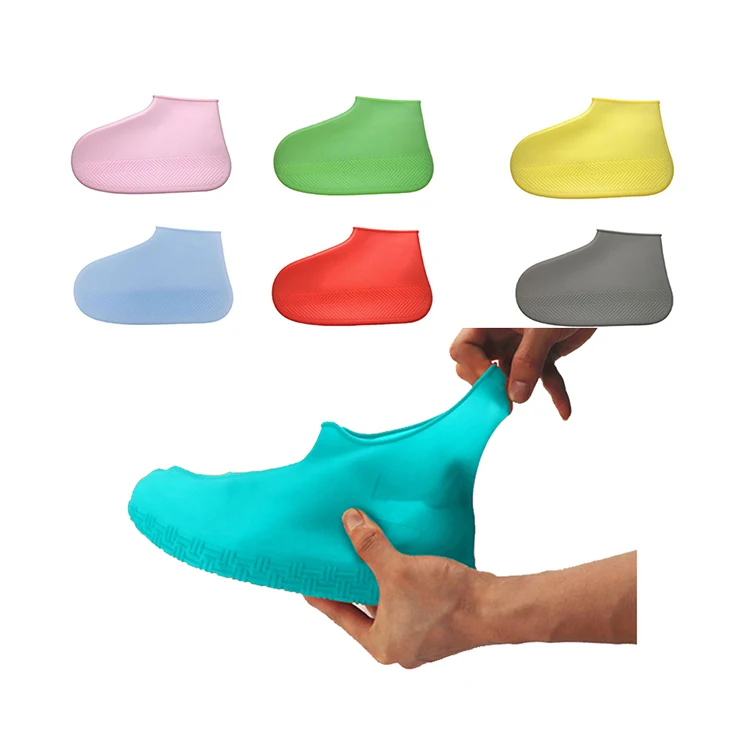 
hot sales non-slip snow running waterproof silicone shoe rain cover 