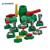 HAMBER 1/2 ,3/4 ,1 inch cheap plastic ppr brass ball valve for hot and cold water brass ppr stop gate valve pvc valve factory