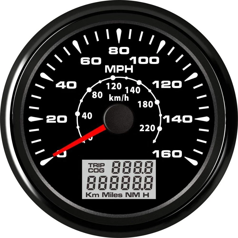 

Free Shipping ELING 85mm GPS Speedometer Universal Motorcycle 160MPH 220km/h With GPS Sensor