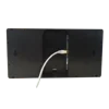 Synchronized LED Clock, Power over Ethernet Clock, 4" x 4 Blue Digits, Black Plastic Case,